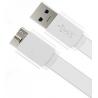 White Flat Cable USB 3.0 MALE to Micro for Samsung Galaxy S5 for sale