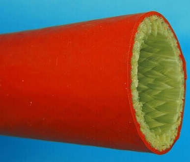 China Silicone Resin fiberglass sleeve/ Big size silicon rubber fiberglass sleeves for sale