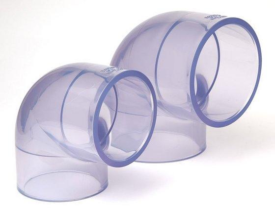 Quality Clear PVC 90 Degree Elbow for sale