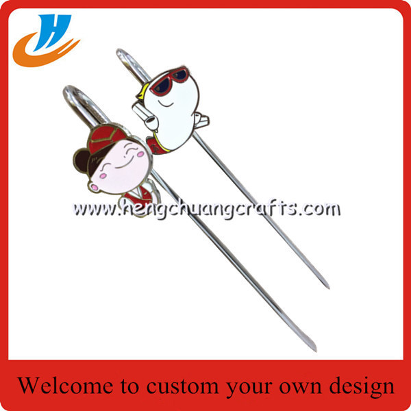 Cheap Zinc alloy material bookmark/book mark custom for souvenirs and promotion wholesale