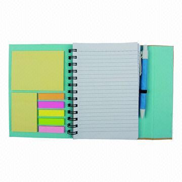 Cheap Recycled Paper Notebook Set, Measures 13.7x18cm wholesale