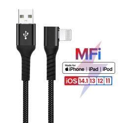 China MFi Certified Custom 10FT Nylon Braided Lightning Cable For IPhone for sale