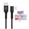 MFi Certified Custom 10FT Nylon Braided Lightning Cable For IPhone for sale