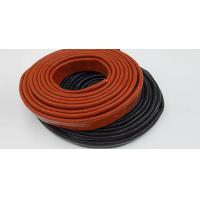 China Braided Silicone Rubber Fiberglass Sleeving Fire Proof for sale