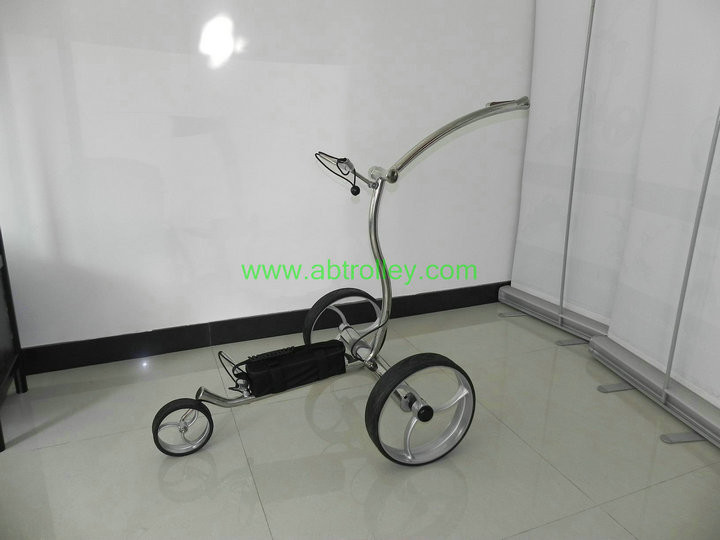 Quality High Grade Stainless steel Golf Trolley with double brushless motors for sale