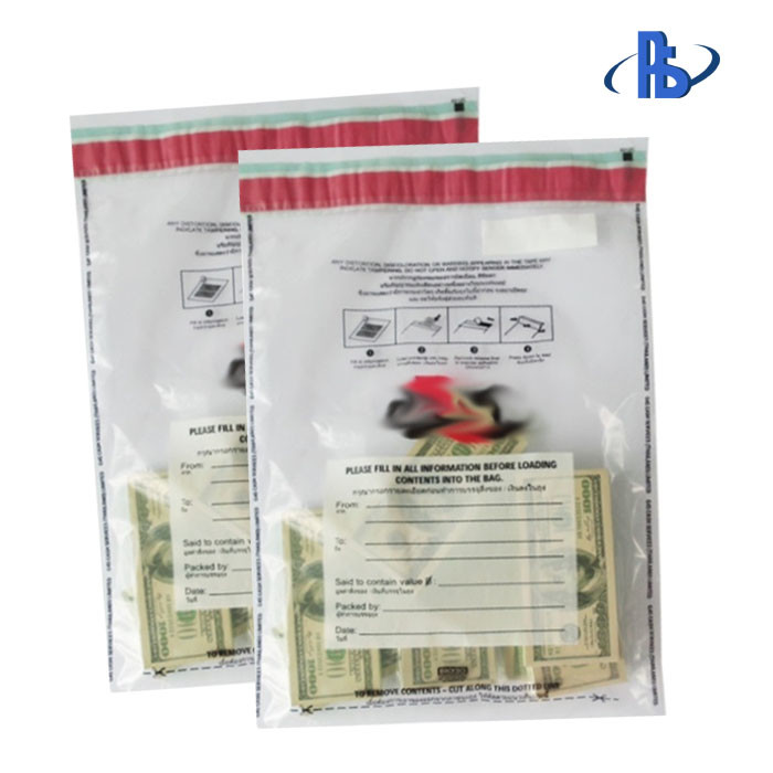 Cheap Tear Proof Tamper Evident Security Bags With Crafted Writing Area wholesale