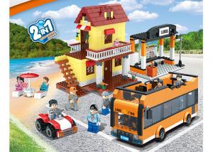 Cheap 435Pcs Children's Plastic Building Blocks Sets Mini City Scene 2 Assorted wholesale