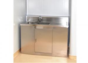 Cheap Durable Hospital Wash Tank , Single Bowl Free Standing Washbasin Cabinet wholesale