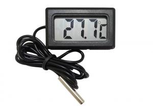 Cheap Mini Plastic Digital Freezer Thermometer , LCD Display Digital Cooler Thermometer wholesale