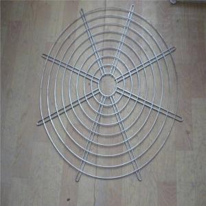 Hanging Wire Mesh Baskets , 200mm Air Exhaust Black Wire Metal Fan Finger Guard