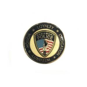 China Double Sided Navy Challenge Coins Customized Alloy Gold Plating Company Logo Soft on sale
