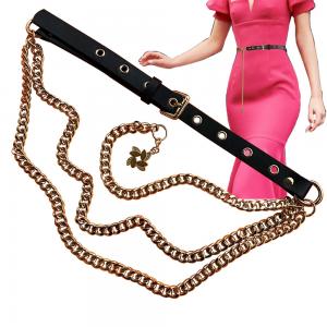 Cheap Nickle Free Womens Trendy Belts Multilayer 42 Inches Length wholesale