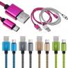 Nylon braided micro USB cable 3ft fast charging data cable for android for sale