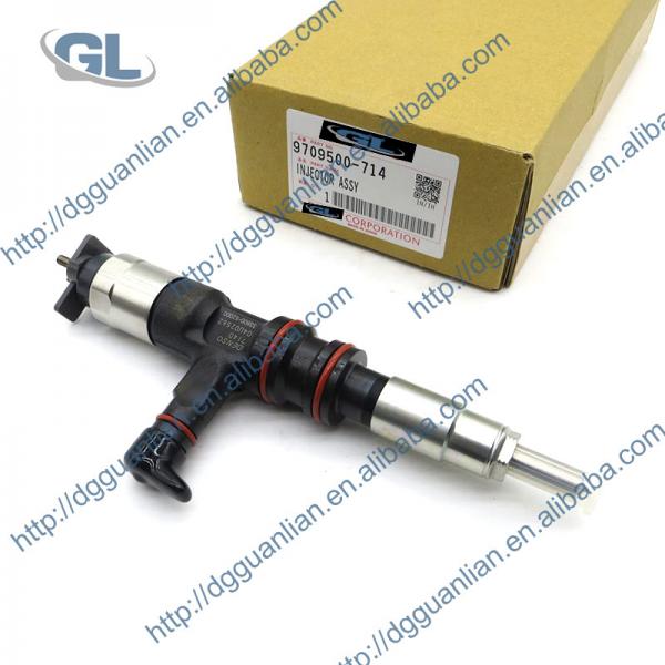 Quality Genuine diesel fuel common rail injector 095000-7140 33800-52000 for HYUNDAI HD35, HD75 Euro 4 for sale