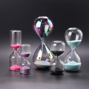 China 15 30 60 Minute Hourglass Sand Timer Glass Sand Clock Hourglass on sale