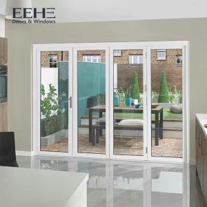 Cheap Stacking Multifold Aluminium Folding Doors Smooth Gliding Movement 3+0 Opening wholesale