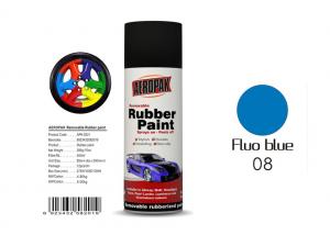 Cheap Fluo Blue Color Removable Rubber Spray Paint , Peelable Car Paint Grade 2 Adhesion wholesale
