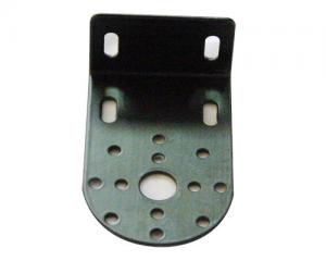 Cheap Stamped Sheet Metal Parts Metal Angle Brackets With Black Powder Coating Finish wholesale