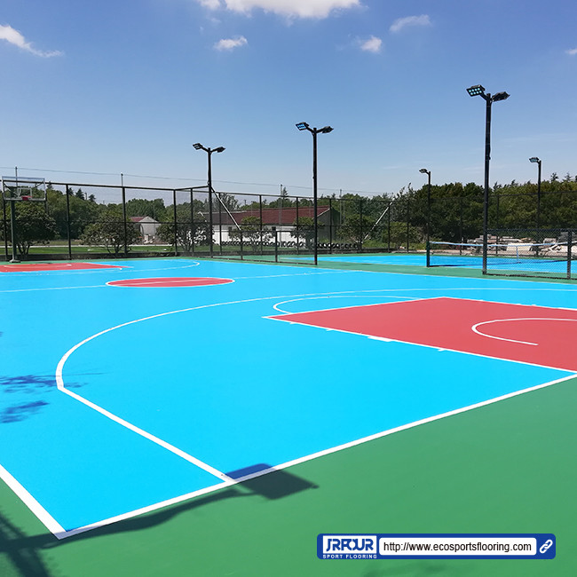 Cheap UV Resistant Properties Badminton PU Sports Flooring good color fastness wholesale