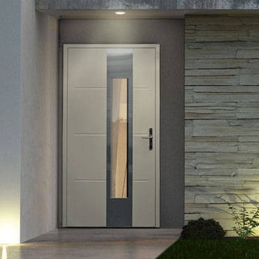 Cheap Indoor Entrance Aluminum Hinged Door Sound Insulation Double Glass Aluminum Swing Door wholesale