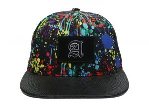 Cheap Paint - Splashing Style Womens Snapback Hats , Colorful Hip Hop Snapback Caps wholesale