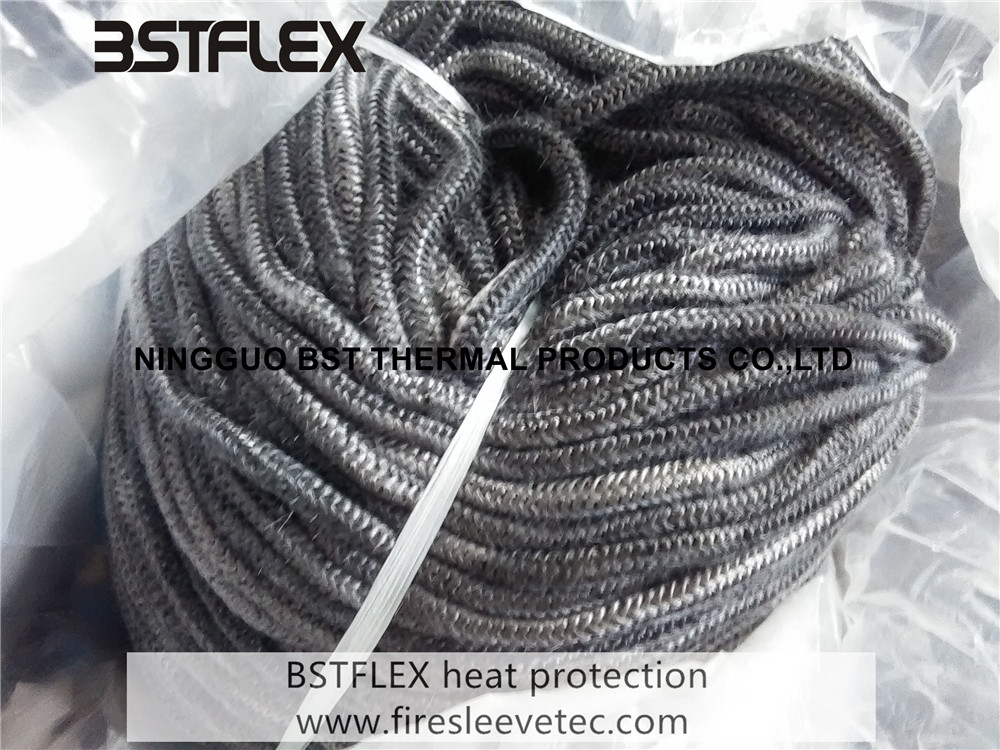 Heat Fiberglass Insulation Black Rope Gasket for sale