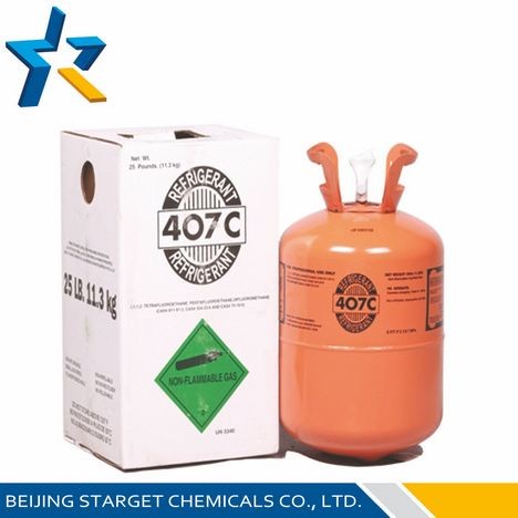 Cheap R407c home, commercial air conditioning refrigerants products with 4.63 MPa wholesale
