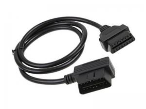 J1962 Right Angle OBD2 Extension Cable / Obd2 Scanner Cable RoHS Approval