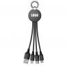 OD 3.5mm 3 In 1 Universal Usb Charging Cable Multi Pin Keychain Design for sale