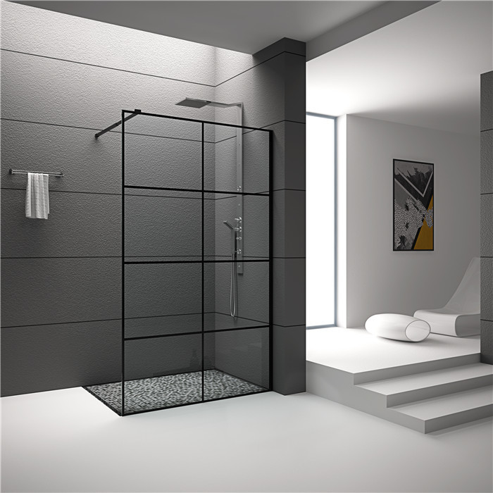 Cheap Explosion Proof Texture Shower Glass For Bathtub Free Standing wholesale