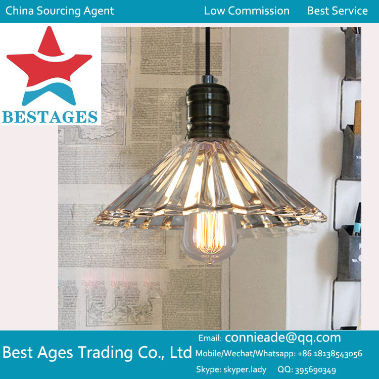 Cheap VINTAGE ANTIQUE INDUSTRIAL LOFT BAR GLASS METAL PENDANT LAMP SHADE CEILING LIGHT wholesale