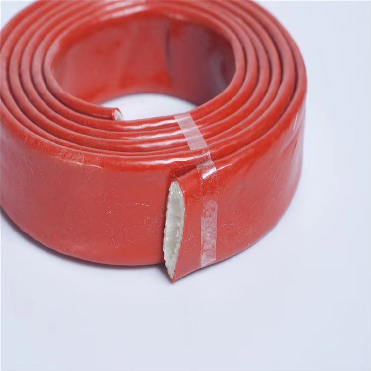 High Temperature Silicone Coated Fiberglass Sleeving Silicone Cable Sleeve for sale
