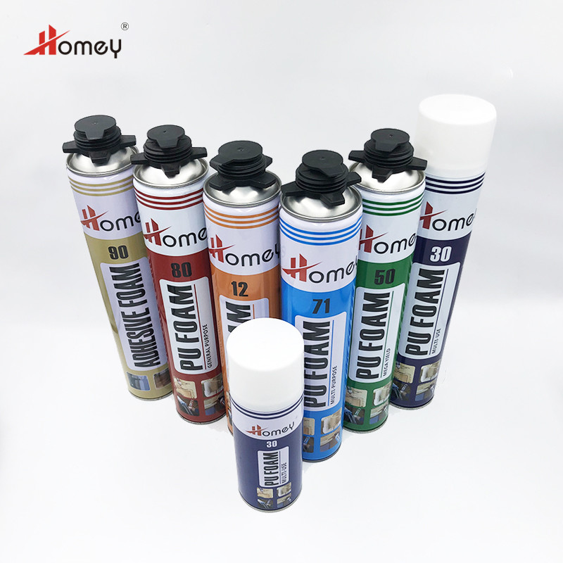 China Homey One Component Classic Closed Cell Pu Foam Spray Malaysia For Roof Or Wall Insulation Pu Foam on sale