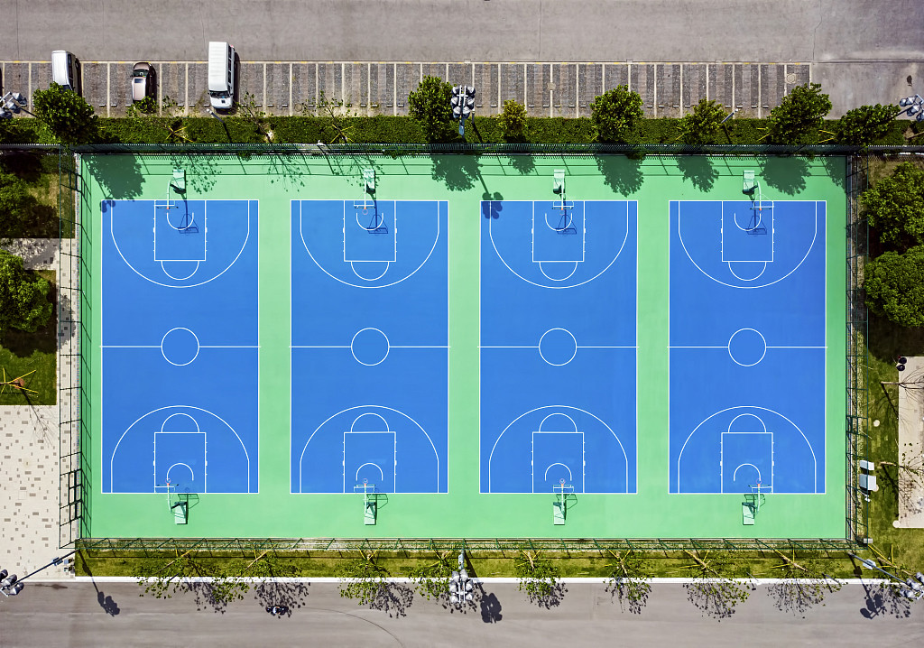 Buy cheap ISO14001 SGS PU Sports Flooring Silicon Outdoor Basketball Tennis Court from wholesalers