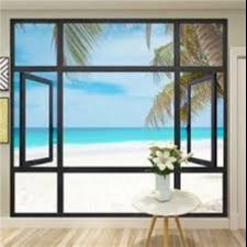 Cheap Double Glazed Aluminum Frame Casement Windows 1.4mm wholesale