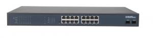 Cheap 16 Port all gigabit smart 48v poe ethernet switch with 2 sfp with 24 poe wholesale