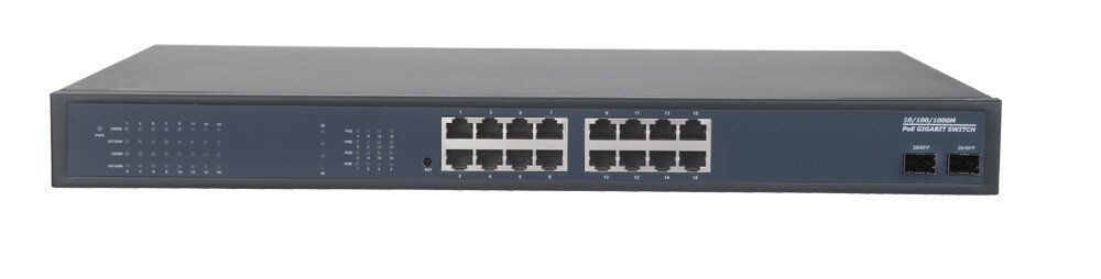 Buy cheap 16 Port all gigabit smart 48v poe ethernet switch with 2 sfp with 24 poe from wholesalers