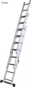 Cheap 3 Floor Aluminium Ladder Telescopic 8 Step 1.4mm 150KG wholesale