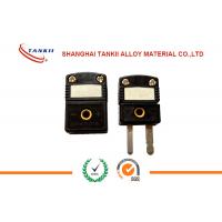 China Standard / miniature Yellow / black color Thermocouple Connector  Male  and Female type K / J for sale