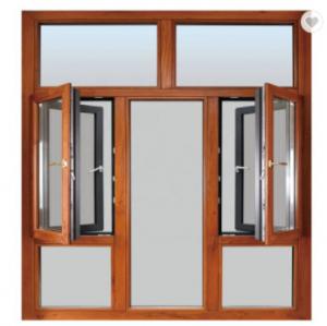 Cheap KLUK Aluminium Swing Windows , Double Swing Out Windows With Grill And Mesh wholesale