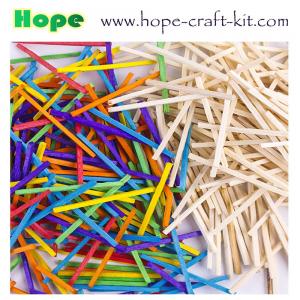 Cheap 2mm mini square wood craft sticks for hobbies and kids DIY hand-crafted material assorted colors KIDS STEM INNOVATION wholesale