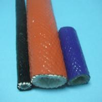 China Silicone resin sleeve with fiberglass coated for sale
