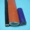 Fiberglass braided sleeving coated with silicone resin for sale