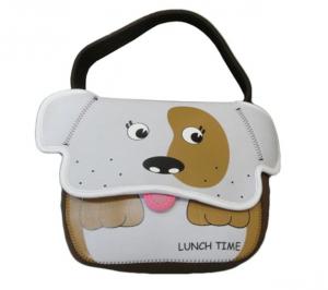 China Cute cartoon neoprene lunch bag school bag for children kids with shoulder strap on sale