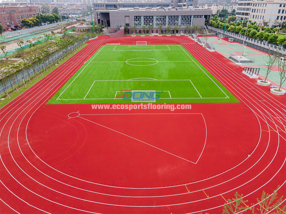 Cheap Eco Sandwich System Running Track Sports Flooring Track Rubberized Outdoor wholesale