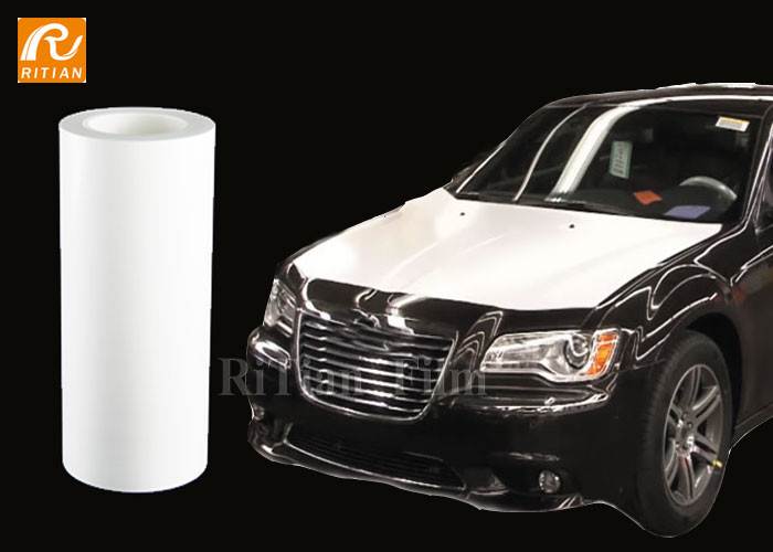 China White Wrapping Plastic 0.07mm Automotive Protective Film For Car Transport for sale