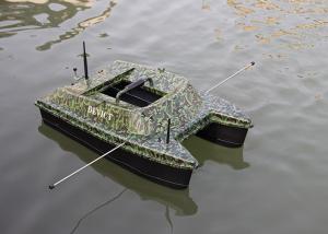 Cheap DEVC-308 camouflage catamaran bait boat / rc fishing bait boat 2.4GHz Remote Frequency wholesale