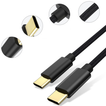 Black 5V 3A Fast Charging Cable DC12V 24V TYPE C  To TYPE C for sale
