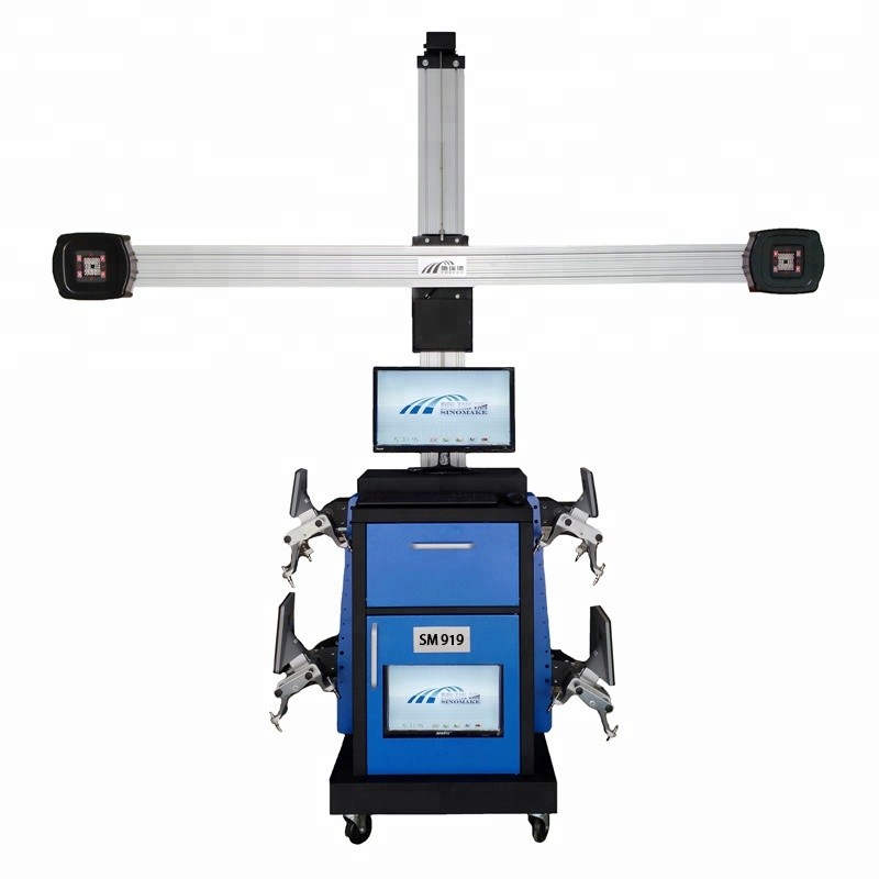 China SM-919 Blue Color Automatic Tracking Target Wheel Aligner Good Price 3d Wheel Alignment Machine on sale