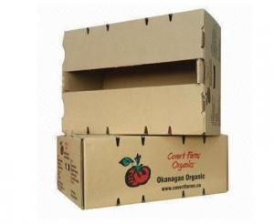 Cheap Vegetable / Fruit Packing Boxes , Cardboard Storage Boxes Offset Printing wholesale
